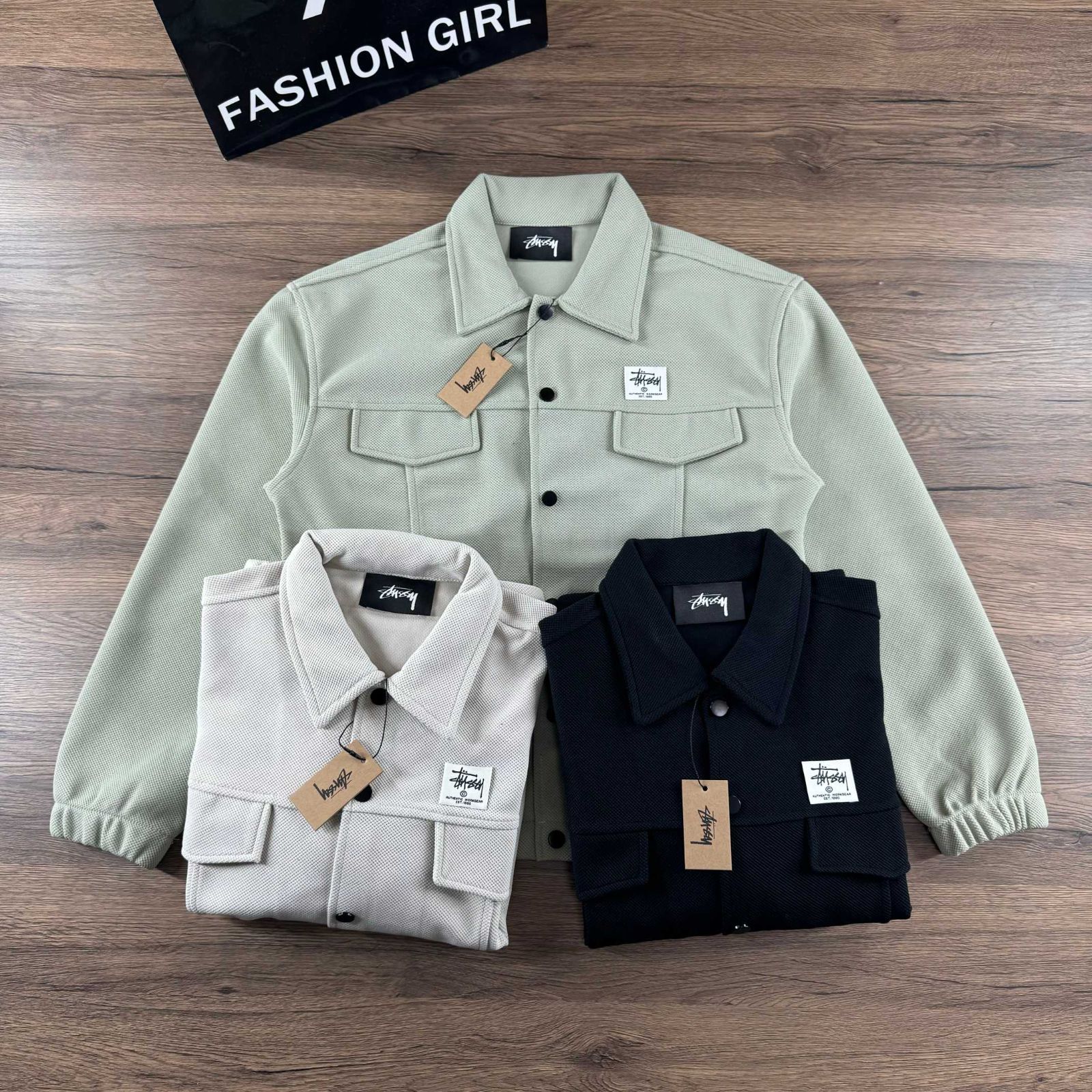 Stussy 25SS ヴィンテージ ワークジャケット ユニセックス Stussy 25SS ヴィンテージ ワークジャケット ユニセックス