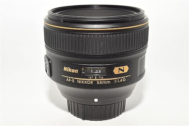 新品級！ Nikon 単焦点レンズ AF-S NIKKOR 58mm f/1.4G Fマウント フルサイズ対応　＃7556