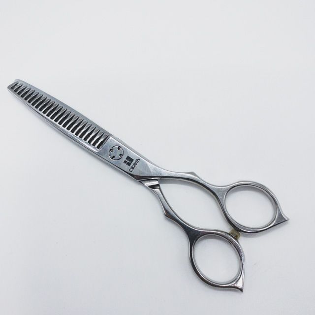 オオカワプロシザーズ オオカワプロシザーOKAWA PRO SCISSORS】233 メガネ シザー セニング 美容ハサミ すきばさみ 美容師 理容師  約10～20% 右利き 6インチ 中古 sc917 - メルカリ