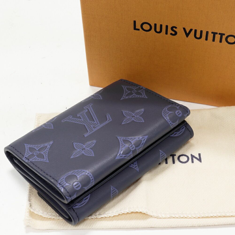 Louis Vuitton 三つ折り財布 ネイビー ルイヴィトン 三つ折り