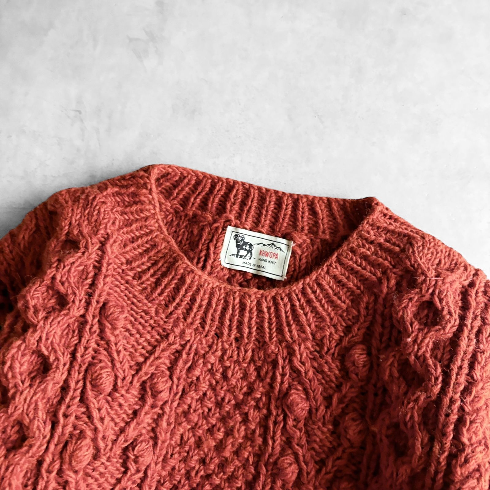 ジャーナルスタンダードレリューム KHWOPA ハンドニット　立体　ネパール ジャーナルスタンダードレリューム KHWOPA ハンドニット 立体 ネパール