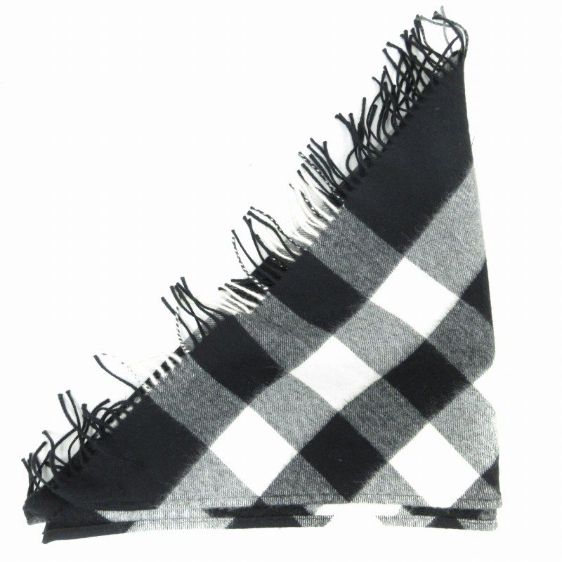 【希少】Burberry バーバリーロンドン　ノバチェック　ポンチョ　フリンジ 希少】バーバリー バーバリーロンドン ウール カシミヤ ノバチェック