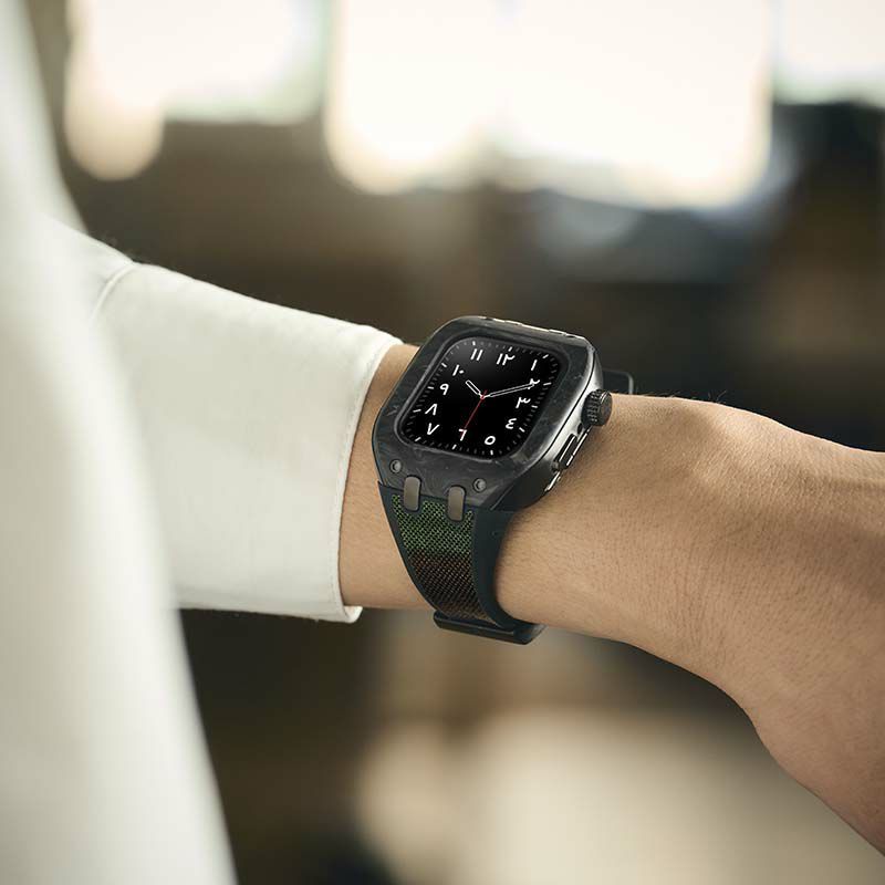  Apple Watch ケース 9 8 7対応 - CARBON WBB 0289-018 41 mm 腕時計(デジタル) 時計