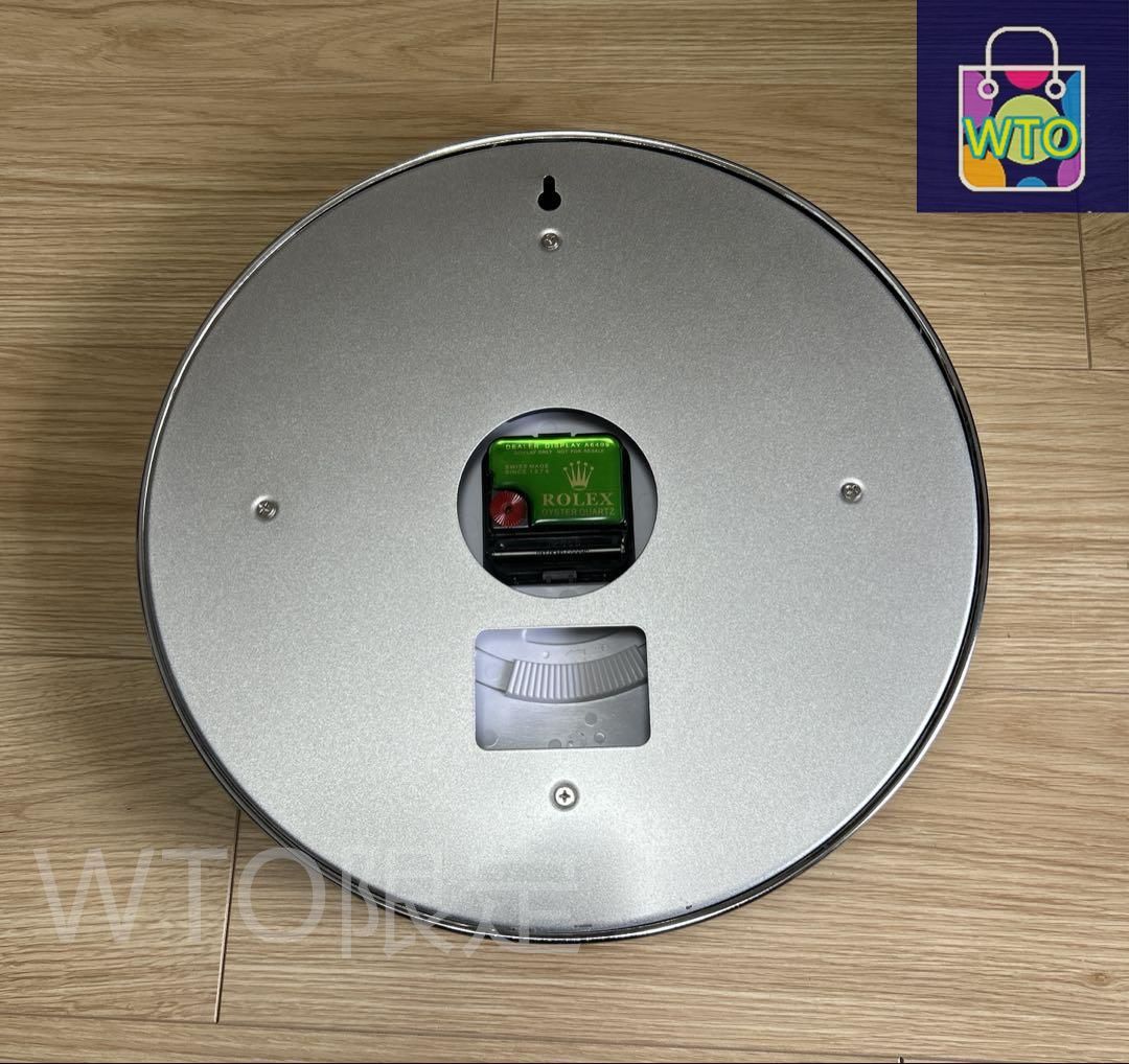 海外販促用 ROLEX ロレックス デイトジャスト大型掛け時計 シルバー