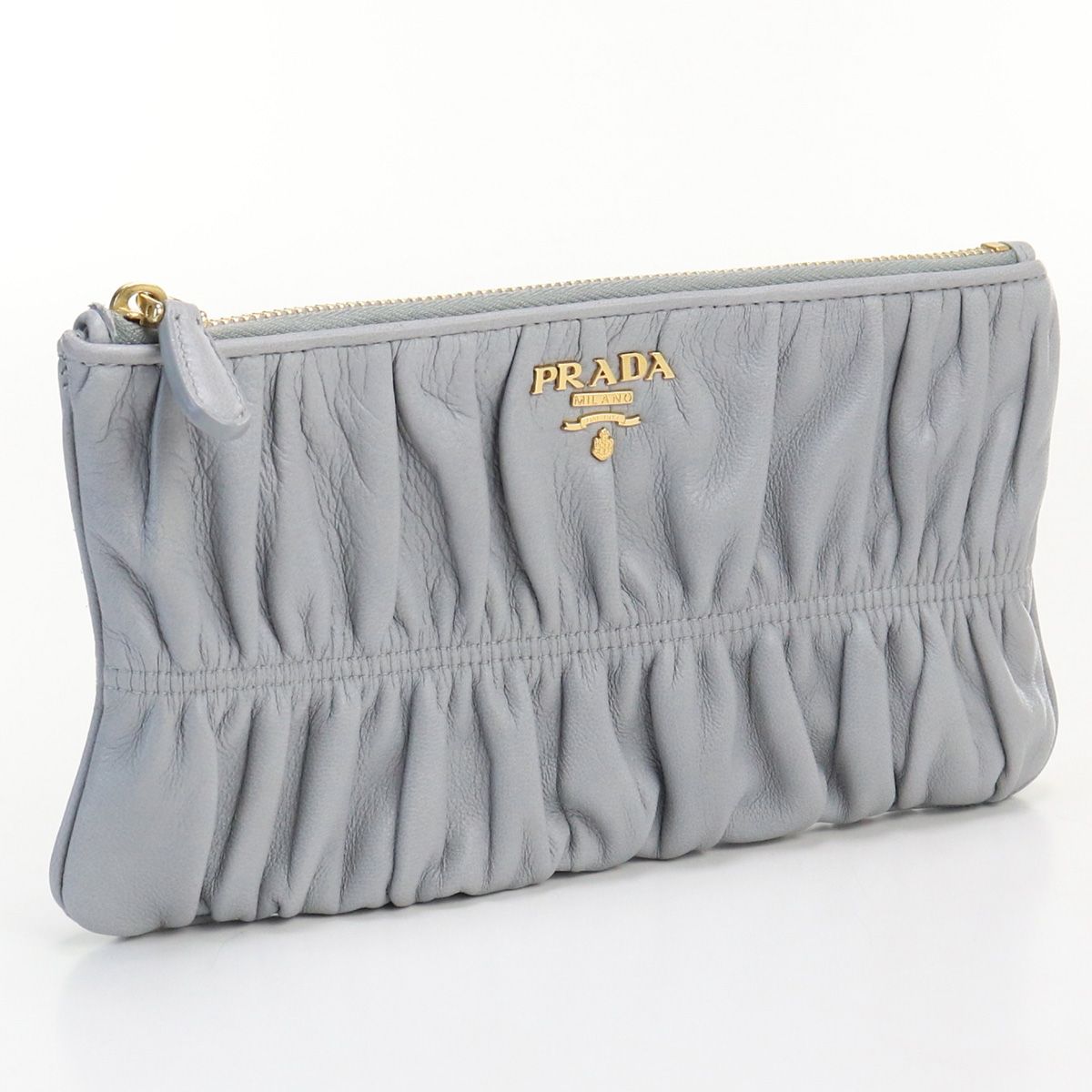 PRADA プラダ フラットポーチ 1M1152 ポーチ レザー - バッグ