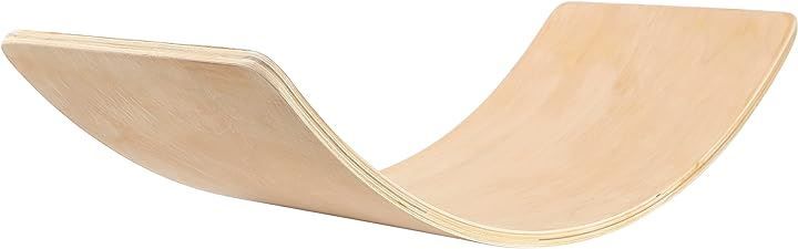 asobuko balance board wooden balance board core fitness yoga slide board (no logo)