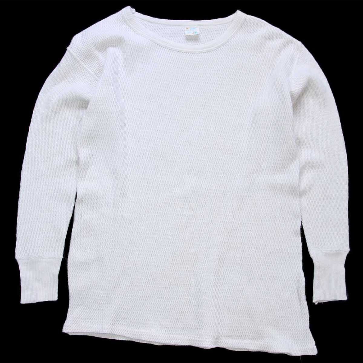 70s JCPenney コットン サーマルシャツ ナチュラル☆ビンテージ