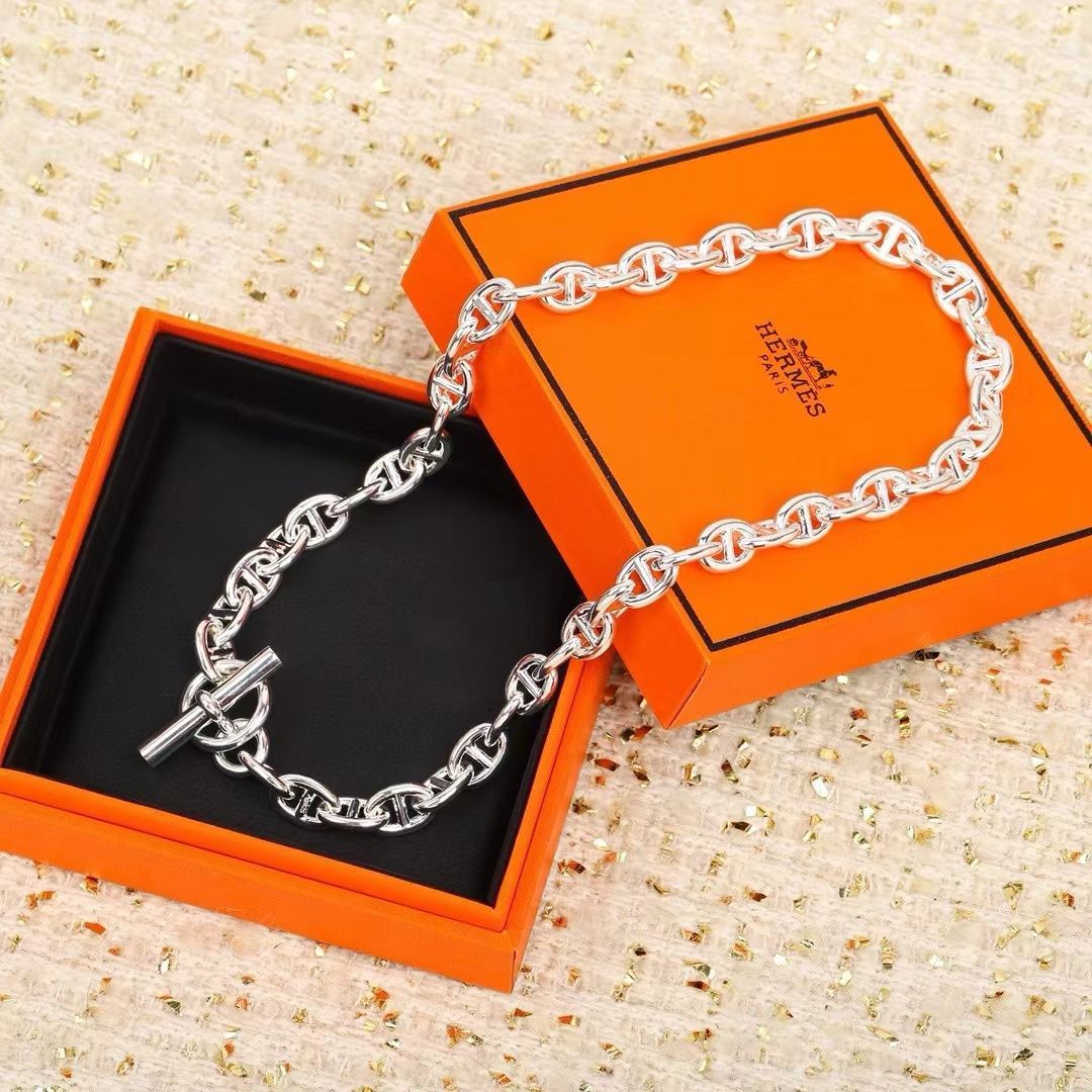 HERMES Chaine d'ancre ネックレス