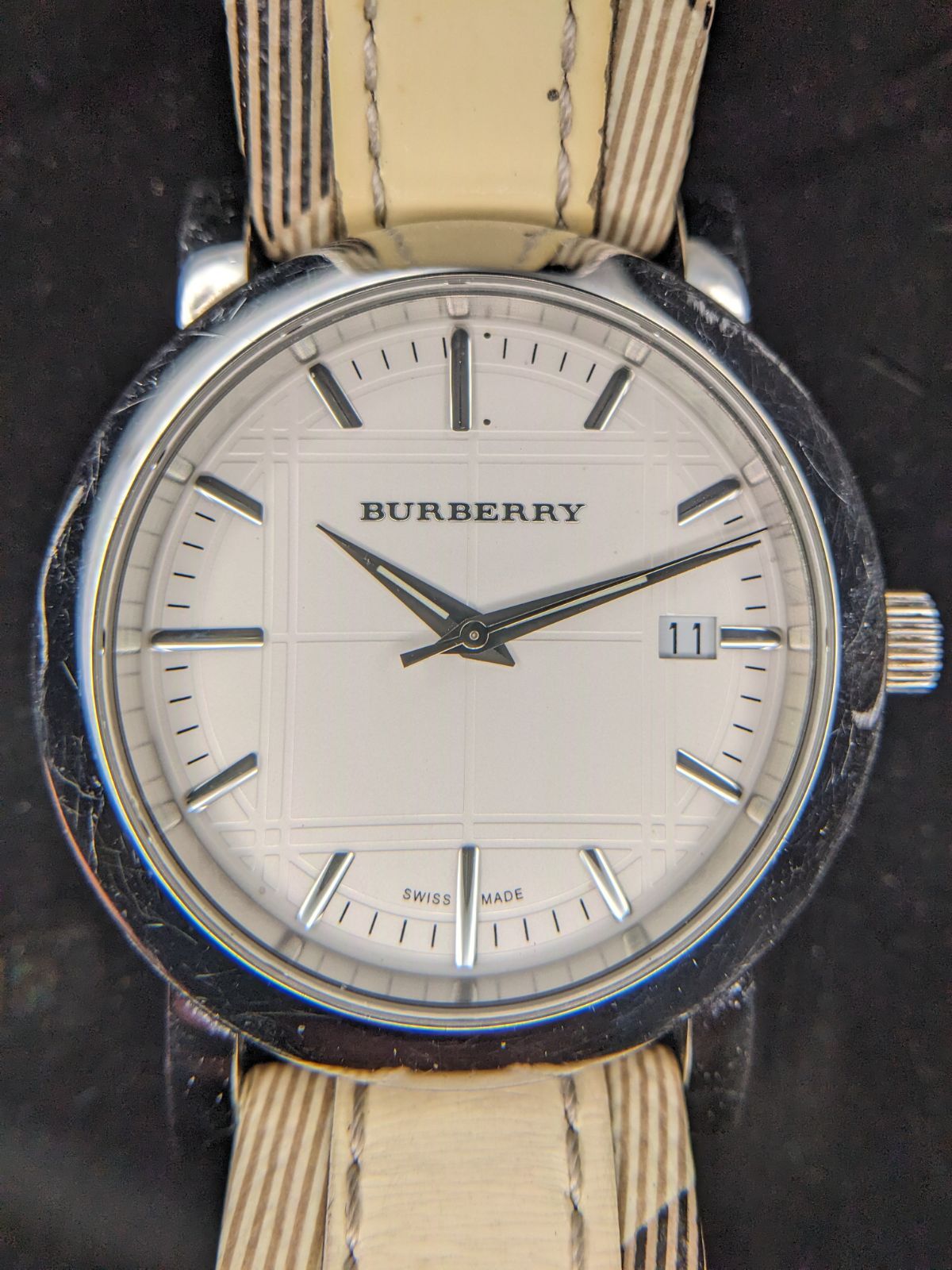 ⭐動作OK❗BURBERRY バーバリー BU1379 腕時計 シルバー⭐ - メルカリ