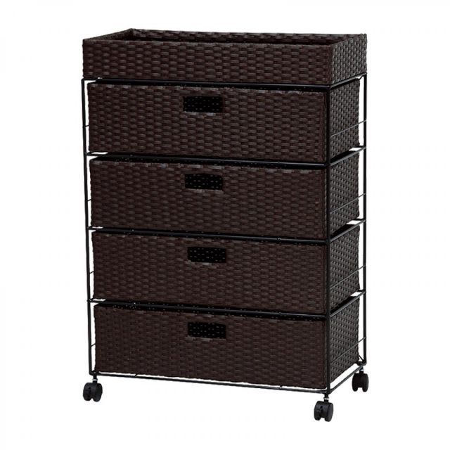 萩原 Hagihara RAN-2413DBR ランドリー 新生活 インテリア 家具おしゃれ