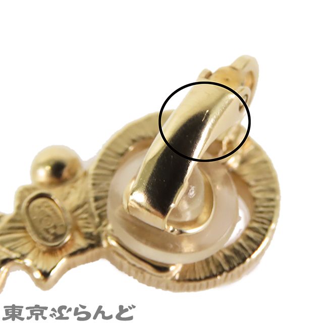 全店送料無料! シャネル CHANEL ココマーク イヤリング ゴールド メタル コスチュームパール スター フェザー A19K Wクリップ レディース 241001018427