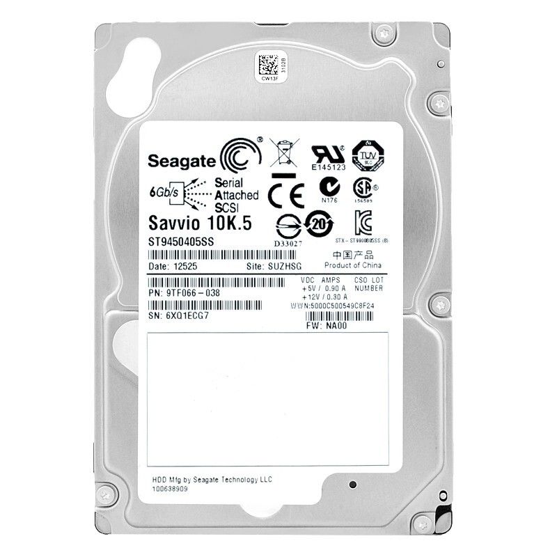 ハードドライブ Seagate ST9450405SS 450GB 10000 RPM 64Mb キャッシュ SAS II 2.5 インチ