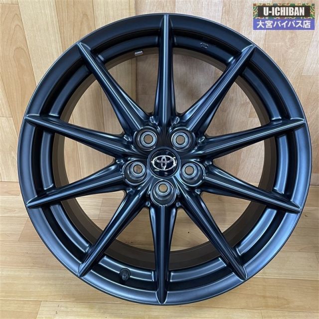 【納車前外し】トヨタ GR86純正18インチ　マッドブラックホイール 4本セット 納車前外し】トヨタ GR86純正18インチ マッドブラックホイール 4