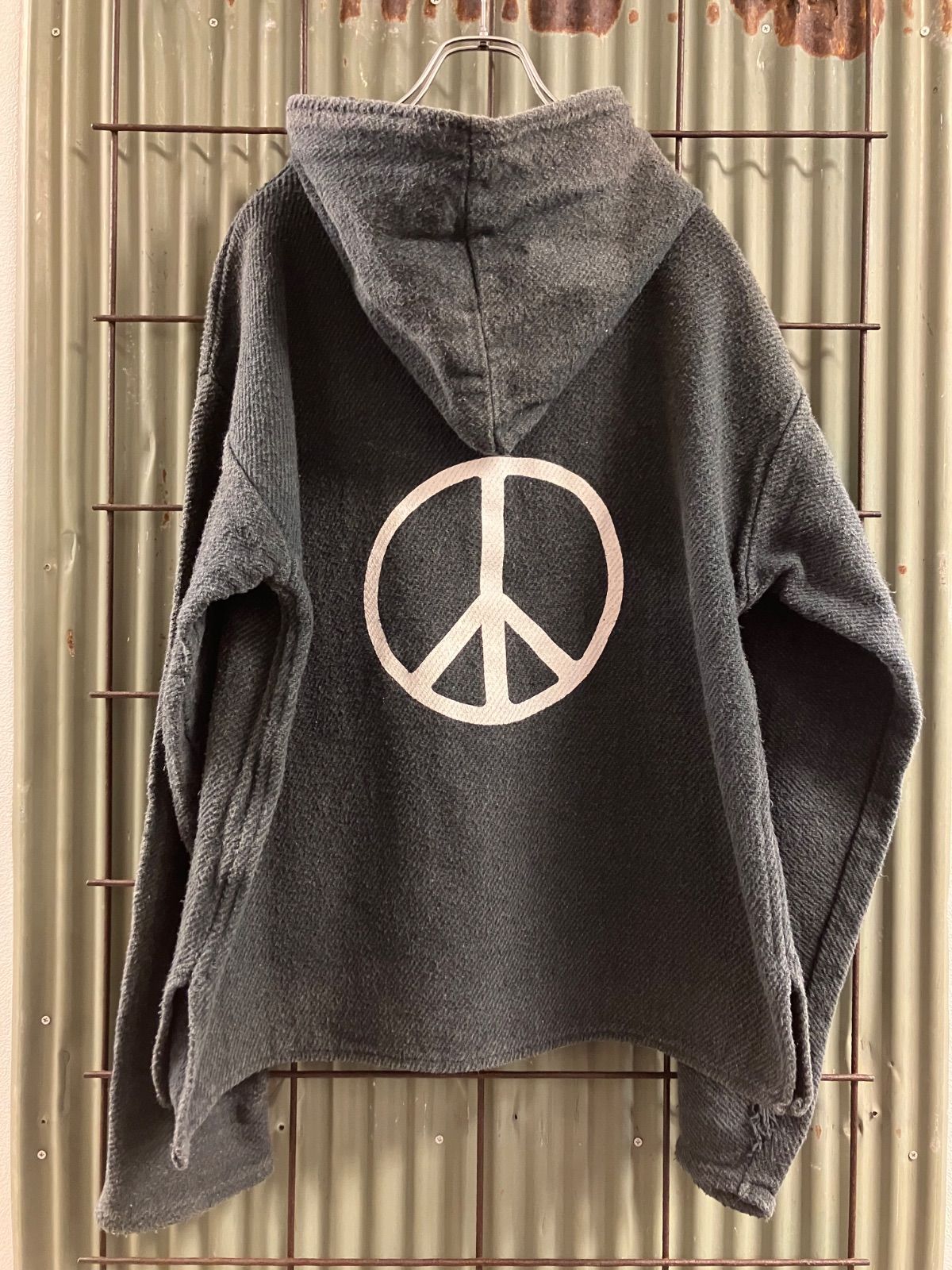 Old Print Mexican Parka Piece プリント　メキシカンパーカー　ピースマーク