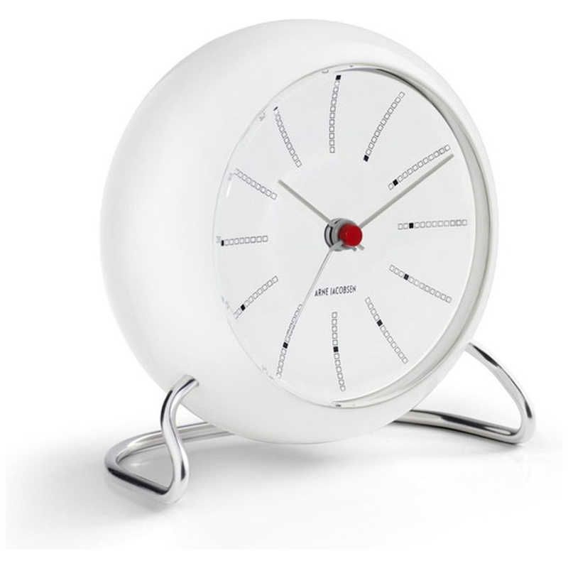インテック 置き時計 Bankers Table Clock 11cm white ARNE JACOBSEN アルネ ヤコブセン AJ43675