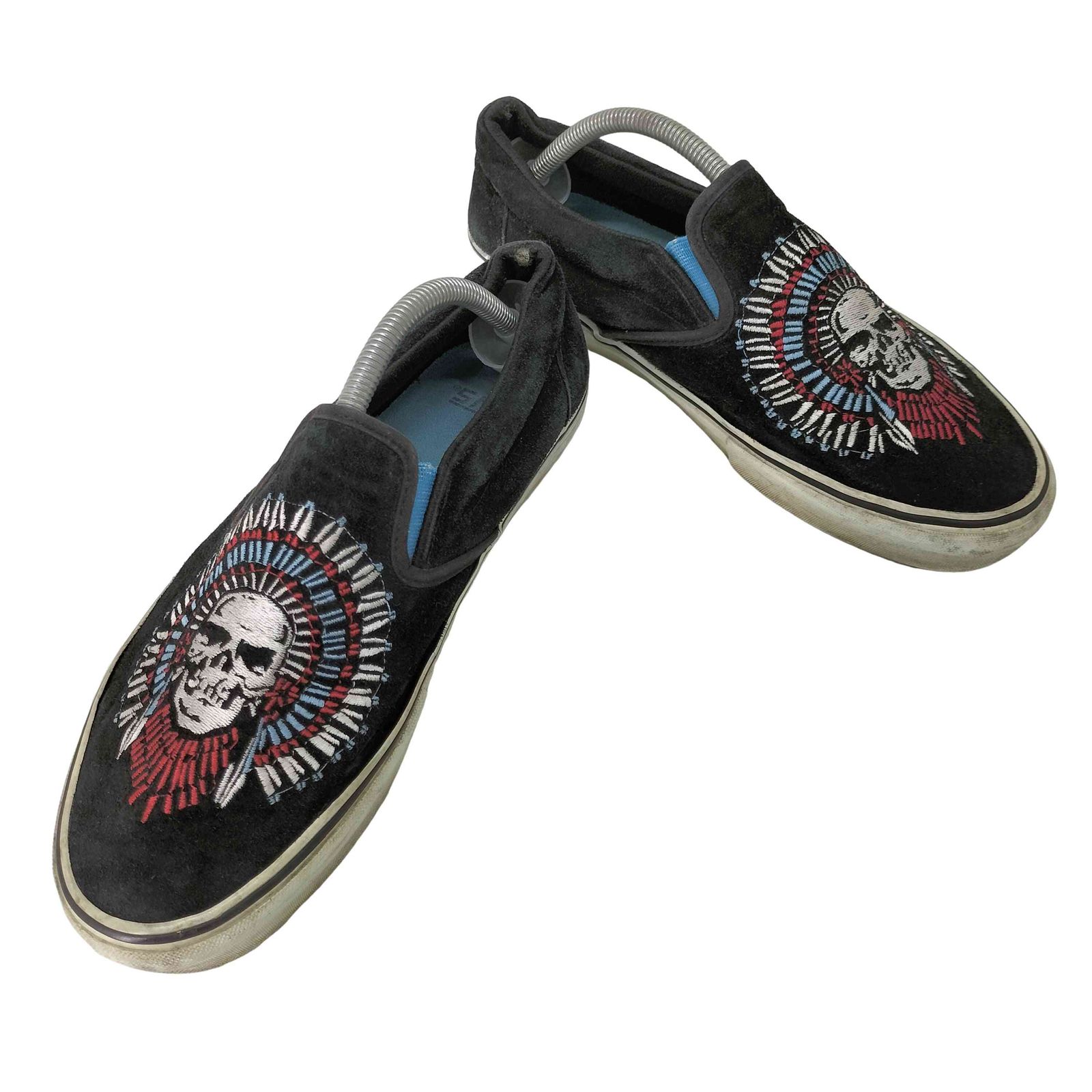 バンズ VANS 刺繍デザイン スリッポン メンズ US：9.5 - メルカリ