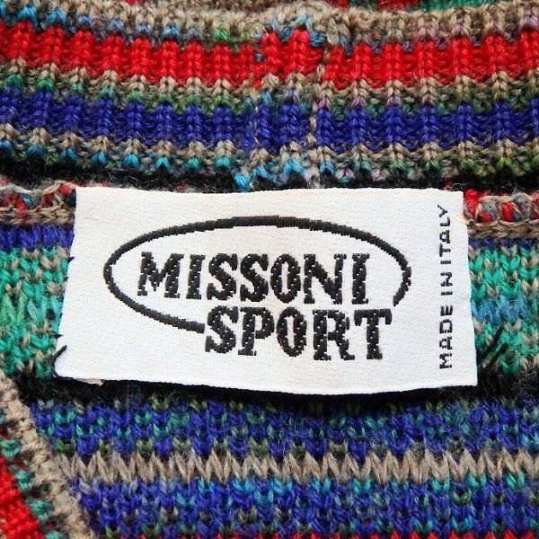 wnc ミッソーニスポーツ MISSONI SPORT ベスト・ジレ 42 マルチ ニット