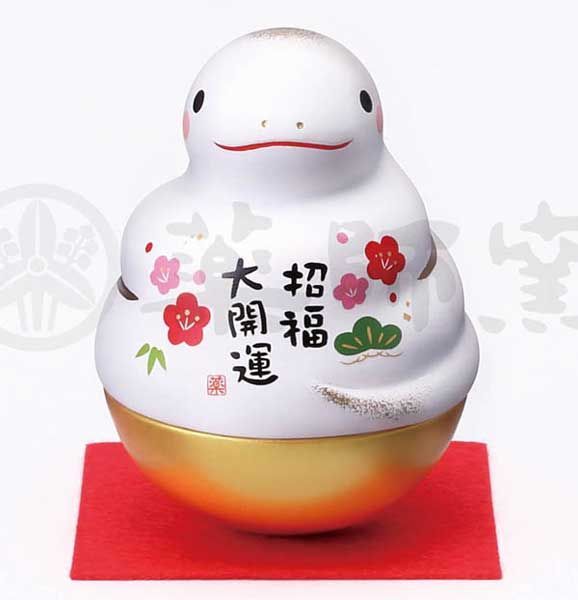 お福窯 蛇と花 （お福窯蛇と花）