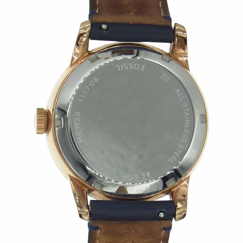 FOSSIL フォッシル 時計 ME1138 TOWNSMAN タウンズマン 自動巻 腕時計 ウォッチ ブラック系 ゴールド系【中古】 - メルカリ