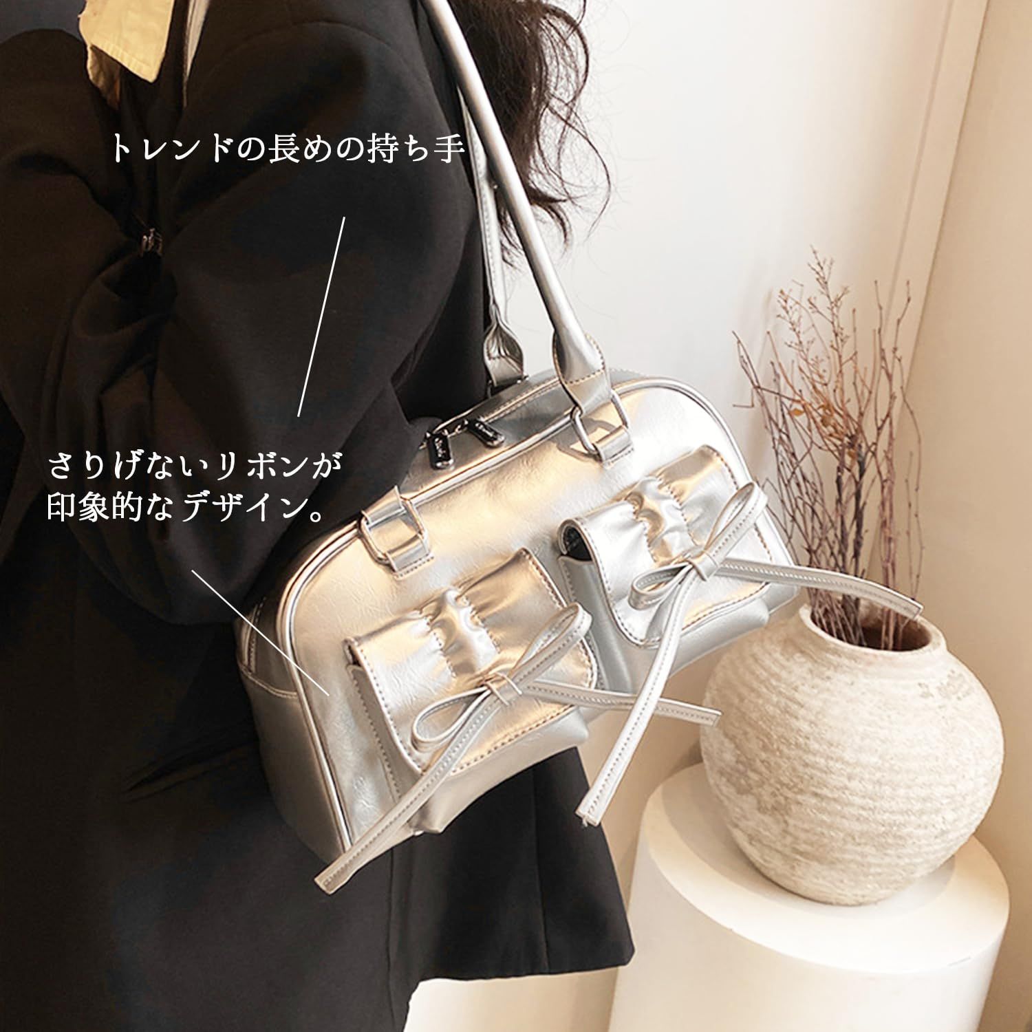 箱付き】蝶結び バッグ ホワイト ショルダーバッグ 【公式通販】