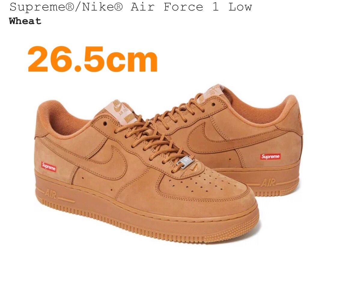26.5cm Supreme × NIKE AF1 WHEAT ウィート - メルカリ