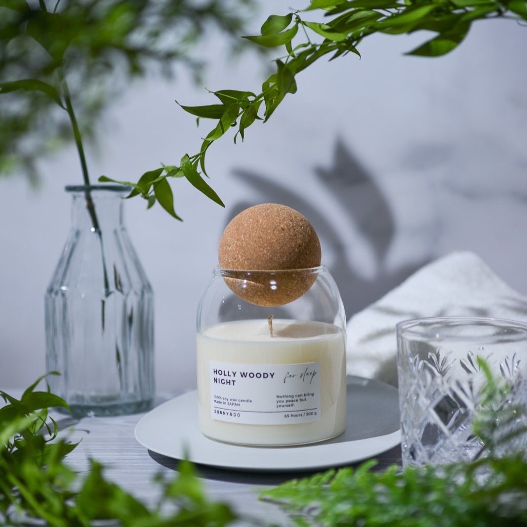 まんまるコルク蓋のアロマキャンドル ソイワックス ソイキャンドル