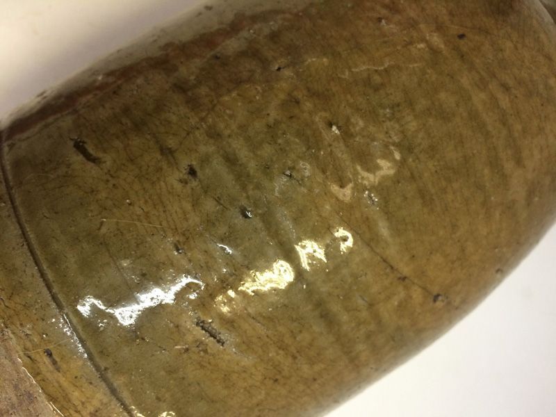 黄瀬戸/ 徳利 江戸期~1780~1810年頃 29/5_5 ☆骨董品！ 黄瀬戸/ 徳利 江戸期~1780~1810年頃 29/5_5の通販 by