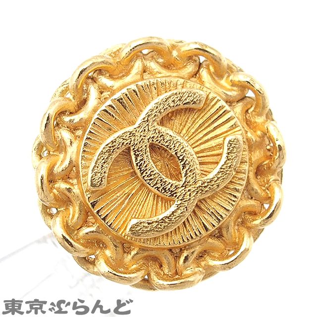 シャネル ゴールドプレート ココマーク ラウンドイヤリング 96A シャネル CHANEL ココマーク ラウンド イヤリング 96A