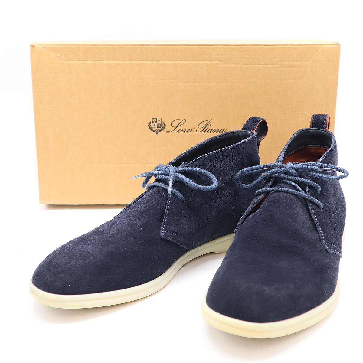 Loro Piana オープンウォークアンクルブーツ メンズ40 Loro Piana