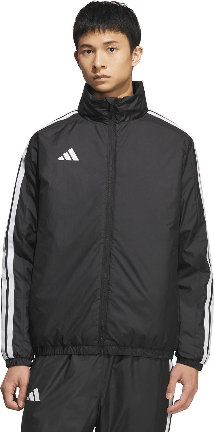 アディダス adidas スリーストライプス ルーズフィット 中わた入りウインドジャケット メンズ 男性 アウター ルーズフィット 防風機能 保護機能 カジュアル お出かけ IS425 JZ8769 ブラック