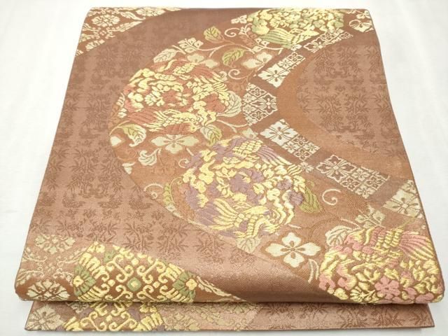 平和屋着物○日本画家 霜鳥忍の世界 彩天目織 六通柄