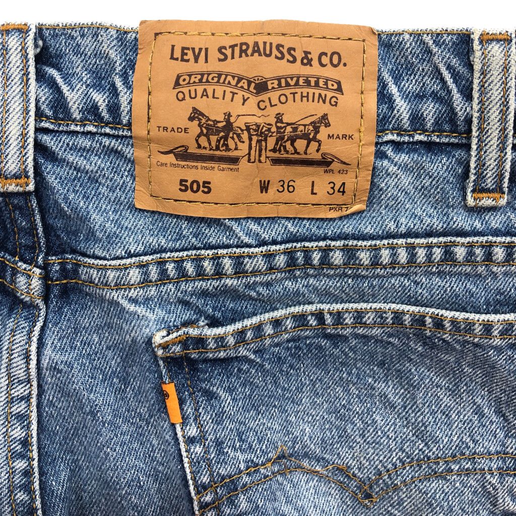 90年代 Levi's リーバイス 505 テーパード デニムパンツ オレンジタブ 