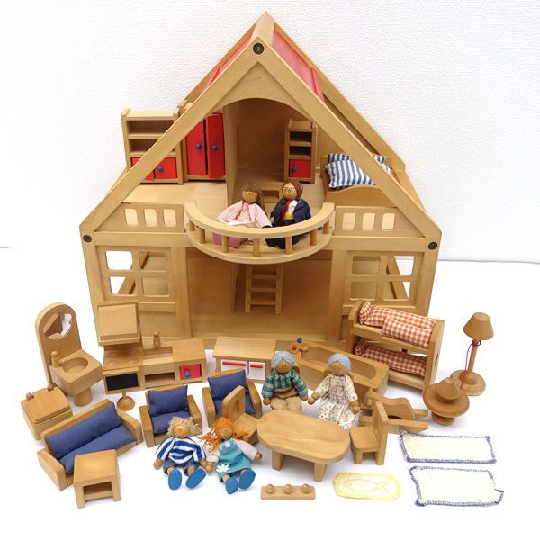 ボーネルンド マイドールハウス 人形 家具 まとめ マイドールハウスセット 人形、家具が全てセットボーネルンド