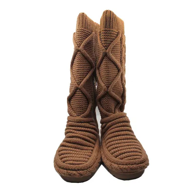 UGG アグ キャメル ニット メンズ ロングブーツ 260