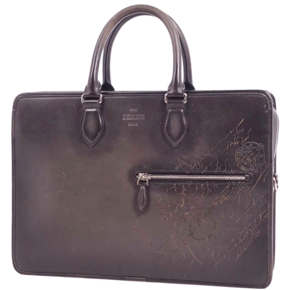 美品 ベルルッティ Berluti ビジネスバッグ ブリーフケース 書類カバン 