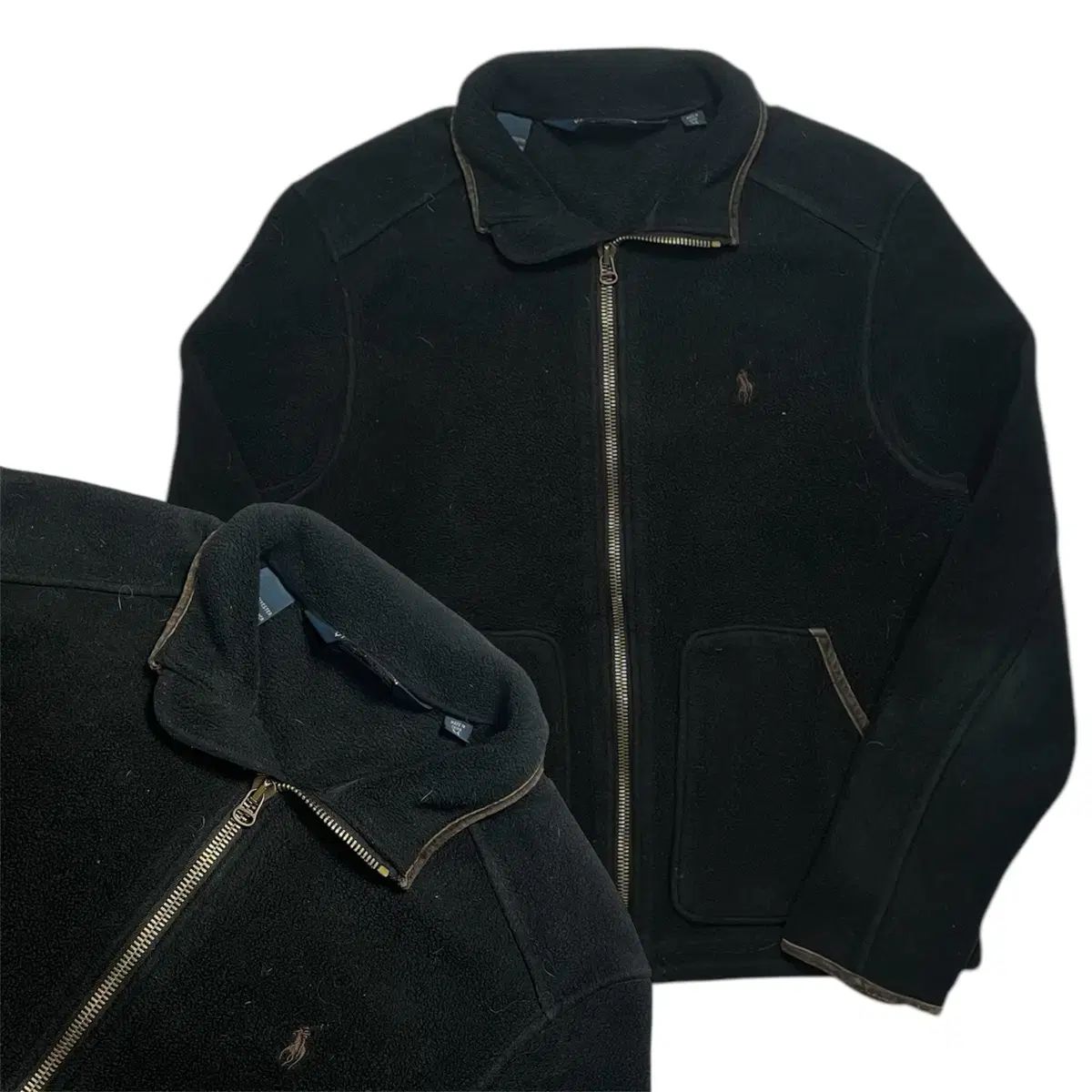 ポロ Ralph Lauren(ラルフローレン) 黒 フリース ジャケット M