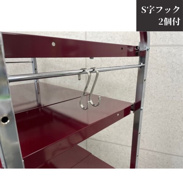 ランドリーラック 約幅655〜900mm 3段 クロムメッキ 伸縮式 スチール ランドリー収納 LUGSJAPAN 組立式 SKLAD-KIRPICHA_RU