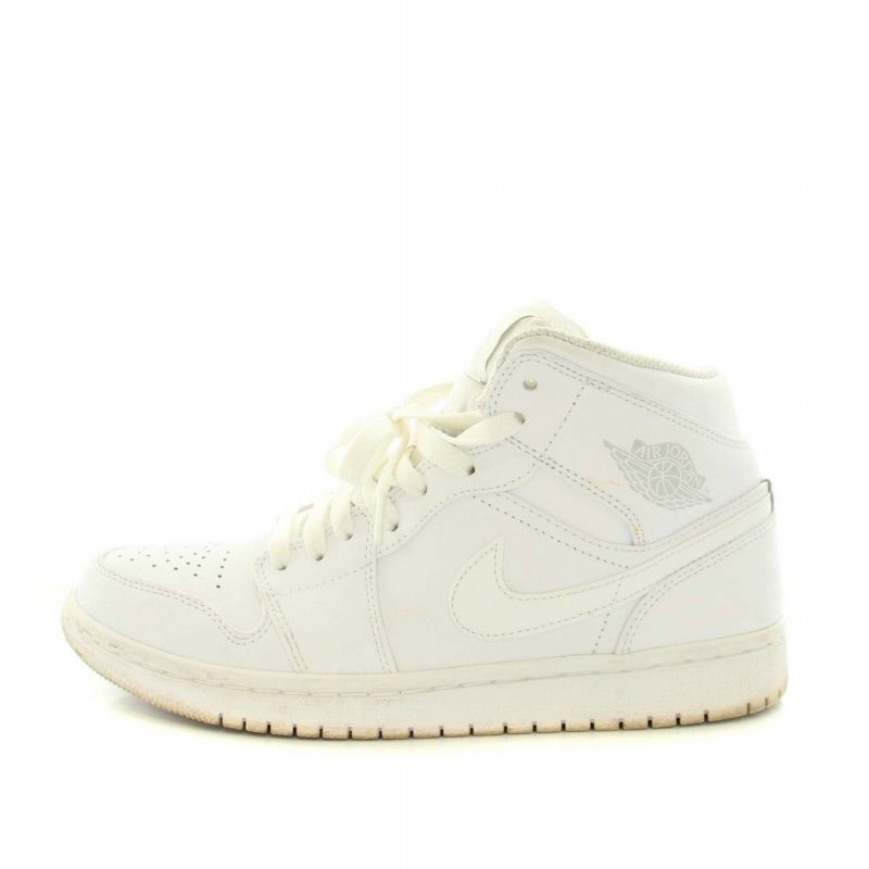 ナイキ NIKE エアジョーダン1ミッドホワイト ピュアプラチナム Air 
