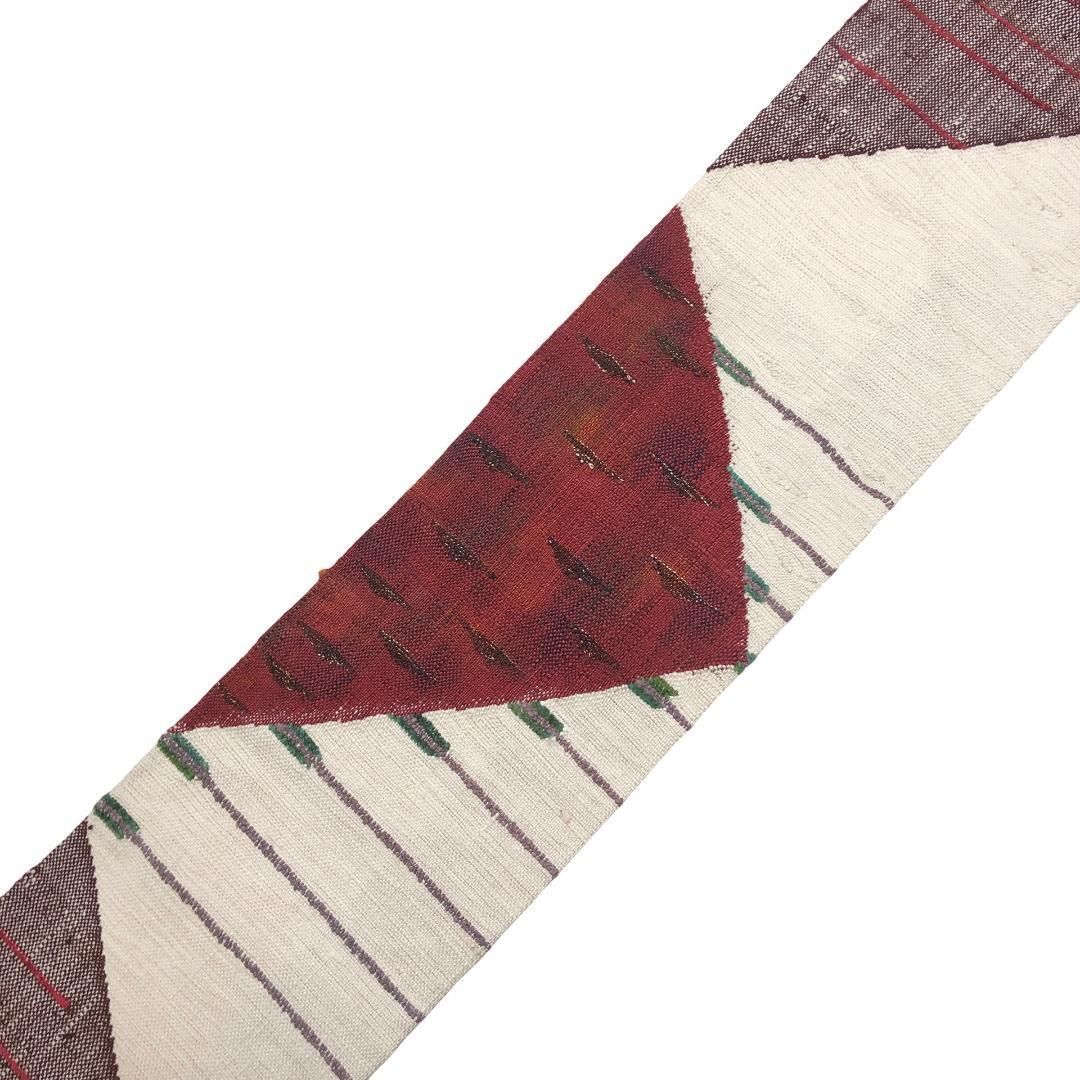 真綿紬 抽象模様