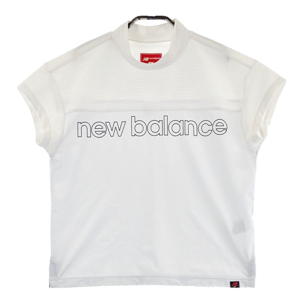 サイズ：1 NEW BALANCE ニューバランス 2022年モデル ハイネック 半袖Tシャツ  ホワイト系 [240101275040]# ゴルフウェア レディース ストスト