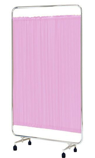 送料無料 日本製 シンプルなスクリーン衝立一本立 幅120cm 高さ180cm AS-120H クロスメディカルスクリーン 防炎カーテン S付キャスター脚