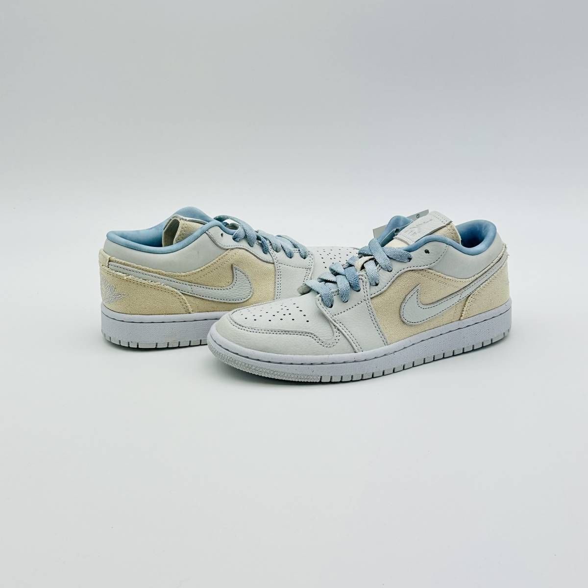 新品未使用】 Nike Air Jordan 1 Low Se Canvas Iris Whisper Sail