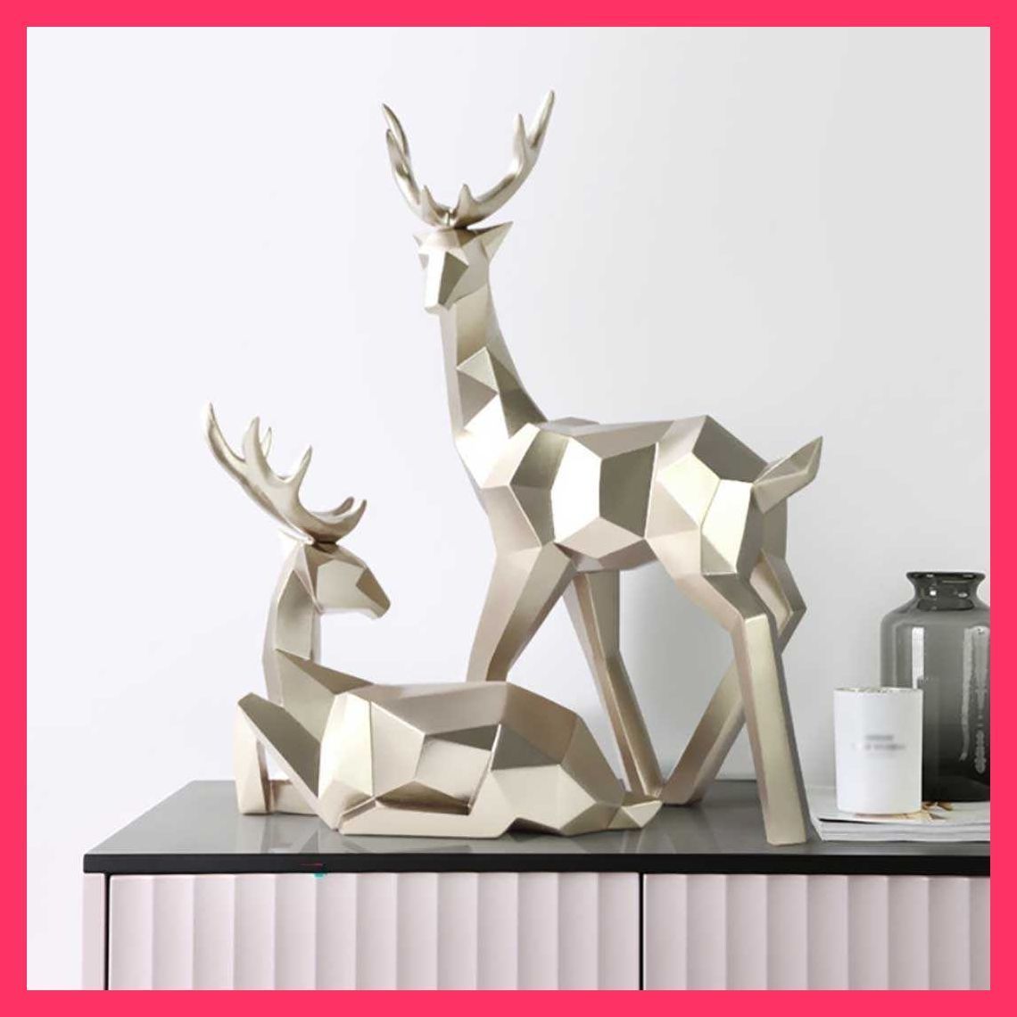 新品】トナカイ ヘラジカ 2体セット スウェーデン製 クリスマス 1ペア