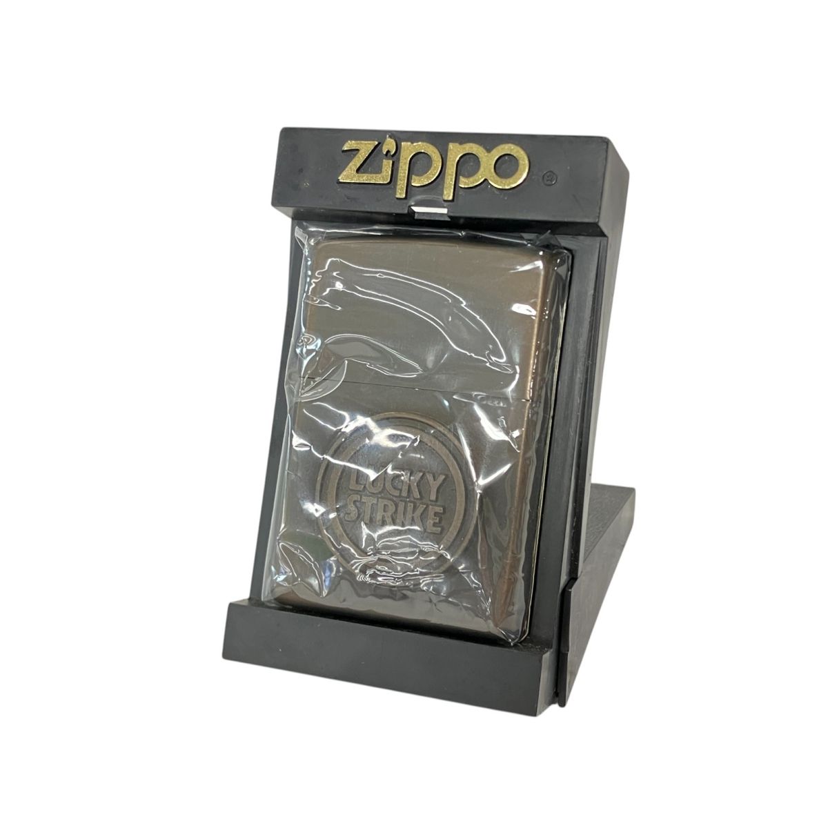 Zippo LUCKY STRIKE ラッキーストライク マット加工 立体デザイン ジッポ ライター 喫煙 ♥ W10388892