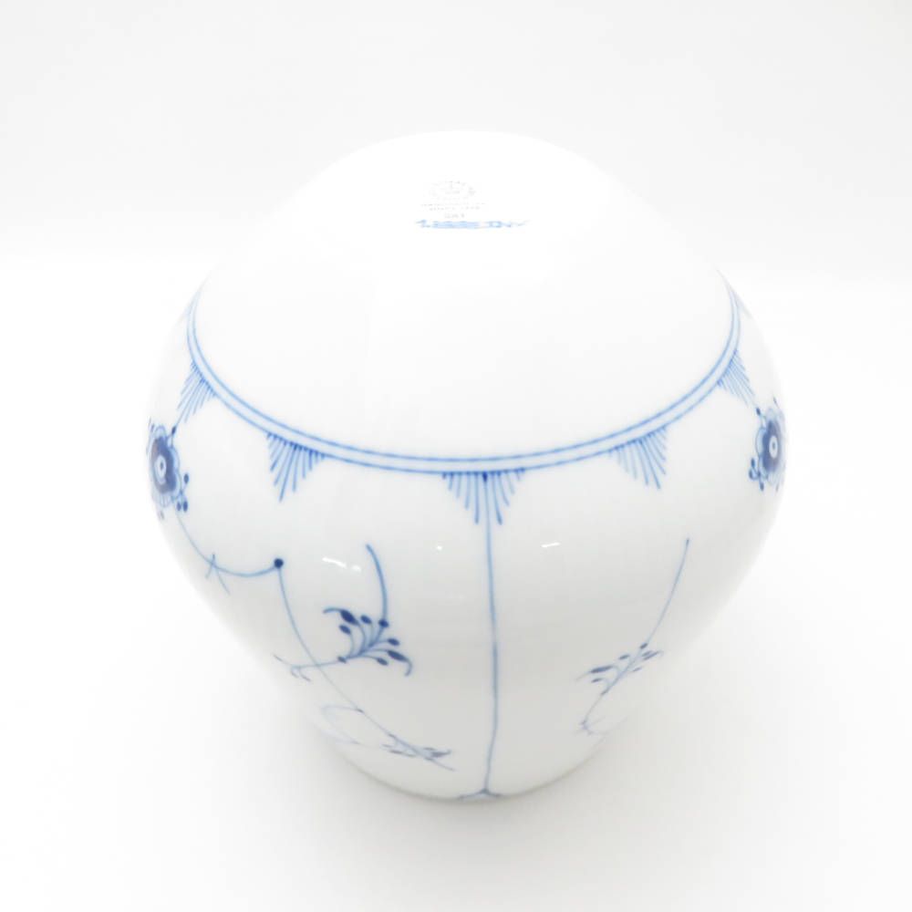 ROYAL COPENHAGEN ロイヤルコペンハーゲン ブルーフルーテッドプレイン 花瓶 1点 Mサイズ フラワーベース 花びん 花器 SC8942B3