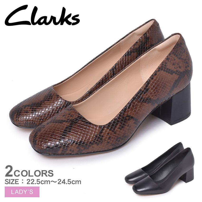 クラークス パンプス レディース シアー ローズ 2 CLARKS カラー:02.ブラックレザー 品番：1013-0096