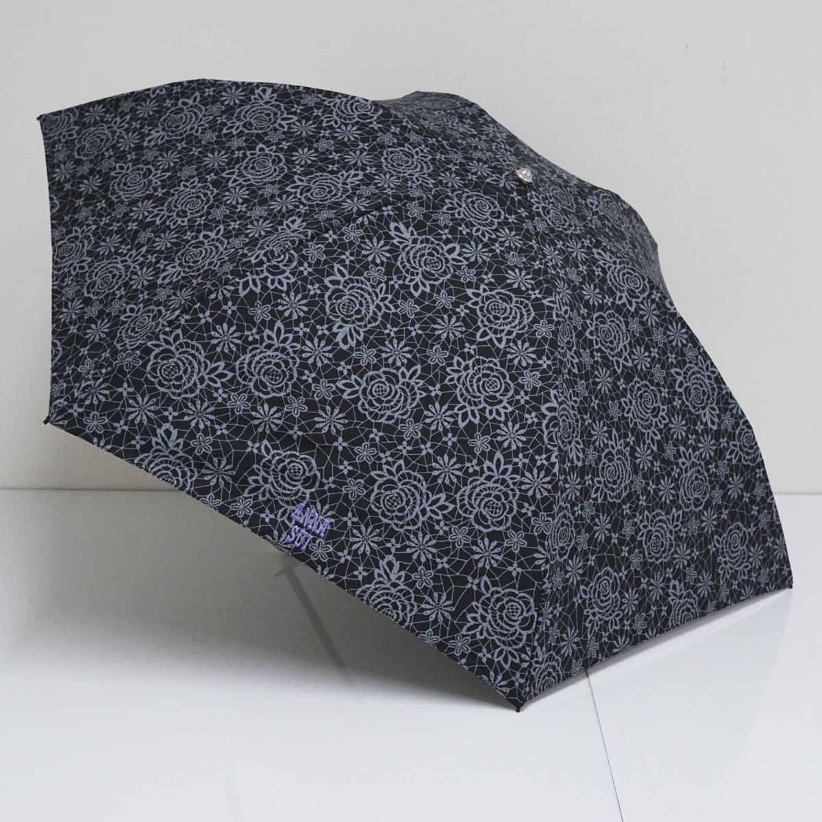 折りたたみ日傘 ANNA SUI アナスイ USED美品 晴雨兼用 ブラック