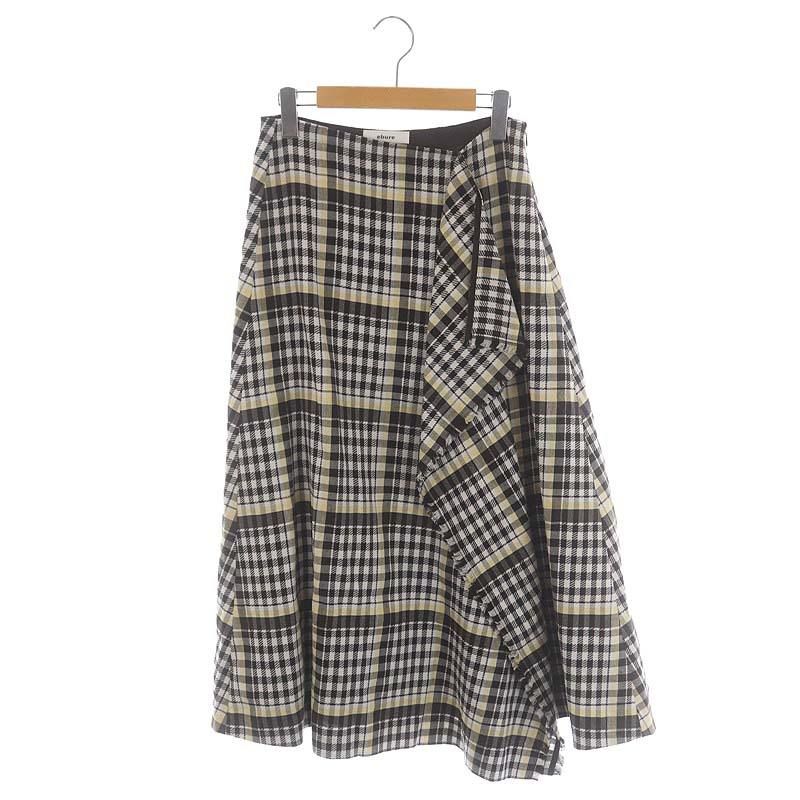 専用品ebure エブール ロングスカート チェック フレア ebure エブール ロングスカート チェック フレア ebure(エブール