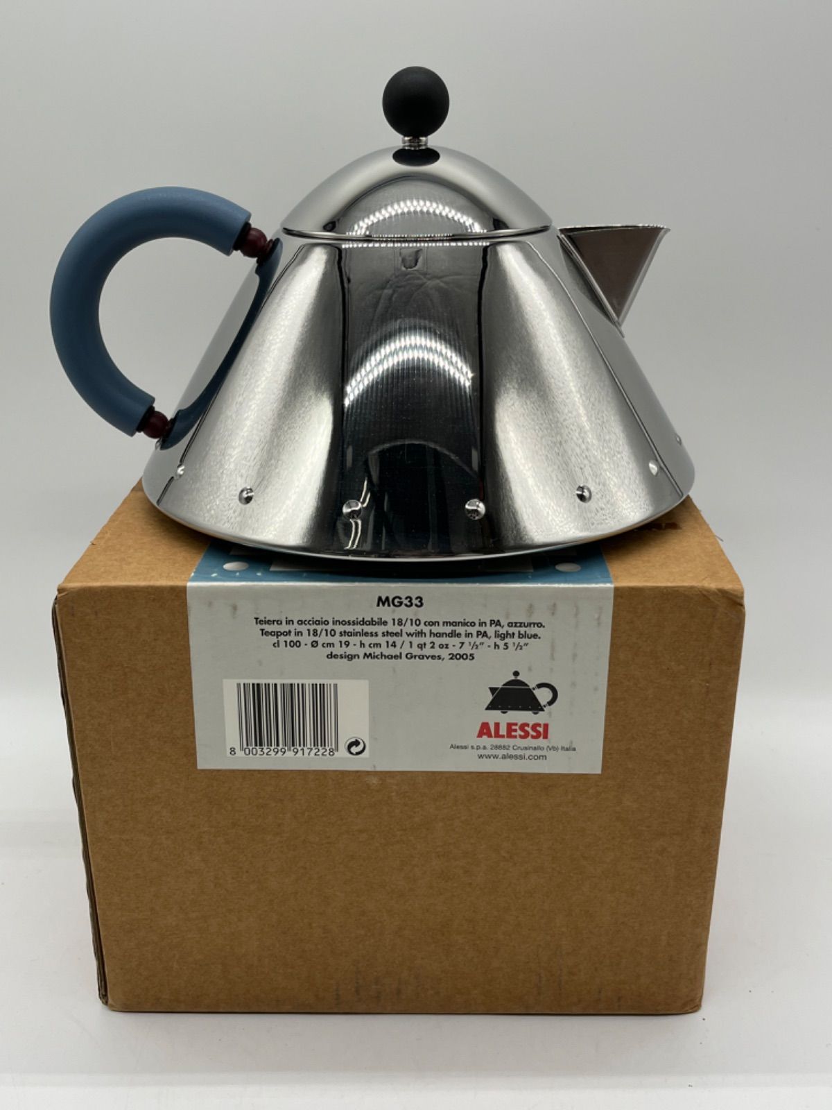 ◎ Alessi（アレッシィ） ティーポット ケトル ブルー 荏原町店 - メルカリ