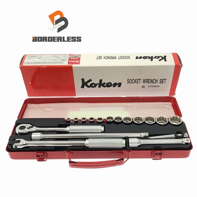 ♥品 ko-ken コーケン 9.5sq ソケットレンチセット 3206A ラチェットハンドル 3753N 自動車整備 手工具 ハンドツール
